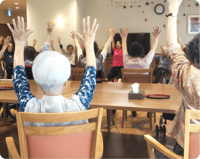 介護予防運動の様子