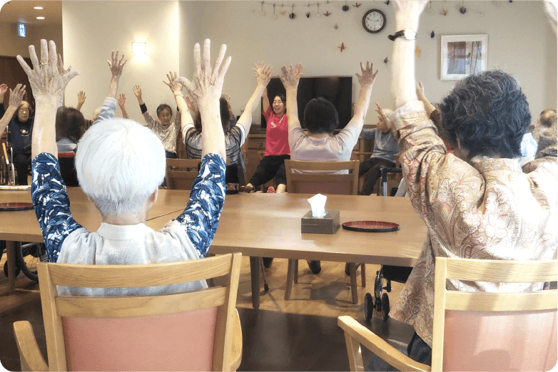 介護予防運動の様子